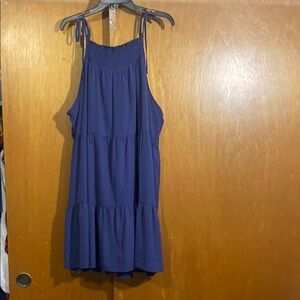 Forever 21 Navy Textured Dress